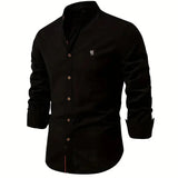 Chemise Homme Slim Fit Boutons Élégante Casual
