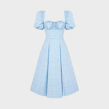Helena - Robe d'Été avec Décolleté Carré