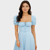 Helena - Robe d'Été avec Décolleté Carré