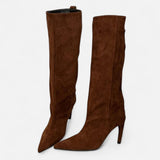 Ancienne Monde | Bottes Femme Longues Pointues Talon Aiguille