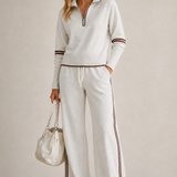 Ensemble Pantalon zip mi-haut pour femmes