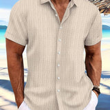 Owen | Chemise d'Été à Manches Courtes Coupe Relaxée Rayée