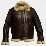 Viktor – Veste en cuir premium avec doublure en mouton