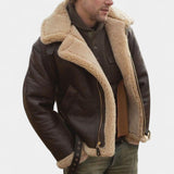 Viktor – Veste en cuir premium avec doublure en mouton