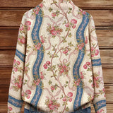 Eulalia | Cardigan à ruban en rose grimpant