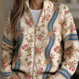 Eulalia | Cardigan à ruban en rose grimpant