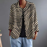 Nicolien | Blazer Rayé Élégant