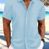 Owen | Chemise d'Été à Manches Courtes Coupe Relaxée Rayée