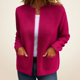Colette | Gilet Zippé en Maille Chaude à Poches