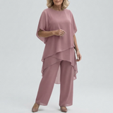 Chiara | Ensemble fluide 2 pièces à pantalon palazzo