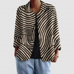 Nicolien | Blazer Rayé Élégant