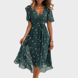 Manuela - Robe femme avec décolleté en V