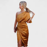 Cátia - Robe Brillante en Satin