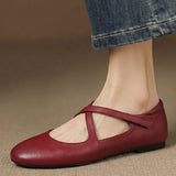 Zeor | Ballerines en Cuir Véritable