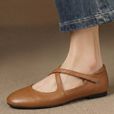 Zeor | Ballerines en Cuir Véritable