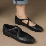 Zeor | Ballerines en Cuir Véritable