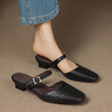 Nilda | Mules en Cuir Véritable