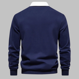 Cornelis™ Pull Classique pour Hommes avec Col Polo