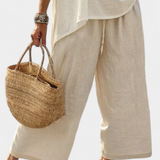 Beatrice – chemise confortable essentielle et pantalons à jambes larges