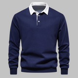 Cornelis™ Pull Classique pour Hommes avec Col Polo