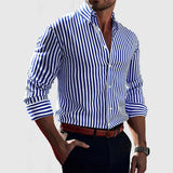 Levi | Chemise à Rayures Détente Coupe Boutonnée