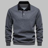 Cornelis™ Pull Classique pour Hommes avec Col Polo