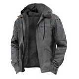 Isak | veste vintage chaude avec doublure en polaire et capuche