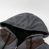 Isak | veste vintage chaude avec doublure en polaire et capuche