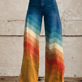 Léa | Pantalons rétro zigzag stylés