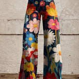 Léna - Pantalons Amples Fleuris
