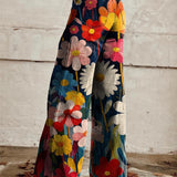 Léna | Pantalons Fleuris à Jambes Larges
