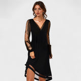Matilda - Robe de soirée avec manches transparentes