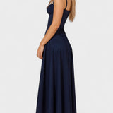 Carolina - Robe Florale avec Corsage Ajusté