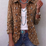 Ilenia | Veste Bohémienne Imprimé Animalier avec Volants