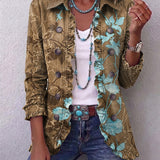 Bianca | Veste Bohémienne Florale Vintage Dégradée avec Volants