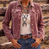 Dianne | Veste en Velours Inspirée du Style Bohème Vintage