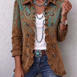 Serena | Veste Paisley avec Volants