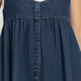 Karen | Robe Maxi en Denim Vintage Doux et Lavé