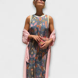 Julia – Robe maxi avec cardigan assorti