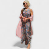 Julia – Robe maxi avec cardigan assorti