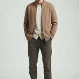 Gilet en Mélange de Cachemire de Luxe pour Hommes – Veste Douce, Chaude et Intemporelle