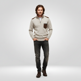 Pull Tricoté pour Hommes – Pull d'Hiver Doux avec Coupe Confortable