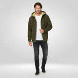 Gilet d'Homme avec Capuche et Doublure en Fleece