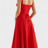 Carolina - Robe Florale avec Corsage Ajusté