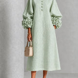 Marnie | Robe midi à boutons floraux