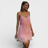 Susana - Robe Courte avec Fines Bretelles