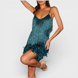 Susana - Robe Courte avec Fines Bretelles