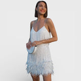 Susana - Robe Courte avec Fines Bretelles