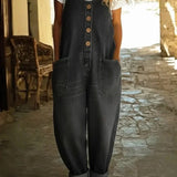 Ruth | Salopette en Denim Vintage Lavé en Coton