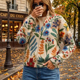 Tabitha | Cardigan zippé floral du jardin botanique